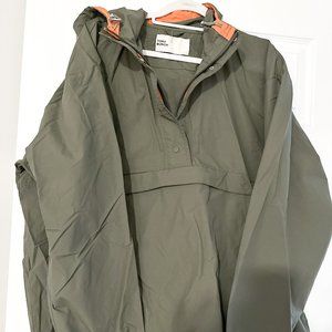 *NWT*  TORY BURCH olive 1/2 zip Nylon Anorak